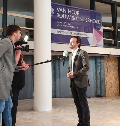 Interview tijdens bijeenkomst bij Van Heur Bouw & Onderhoud