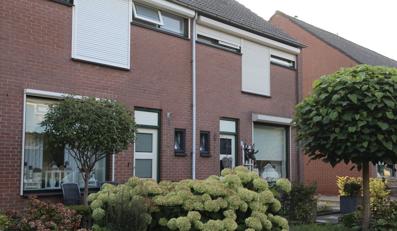 Bloemenwijk Almkerk: rijwoningen met rode baksteen, rolluiken, grote ramen en weelderige voortuinen!