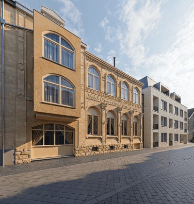 Vooraanzicht van de Residentie Guasco in Valkenburg